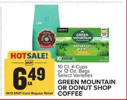 Food Lion Green Mountain or Donut Shop Coffee offer