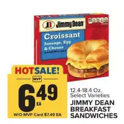 Food Lion Jimmy Dean Breakfast Sandwiches offer