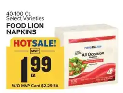 Food Lion FOOD LION NAPKINS offer