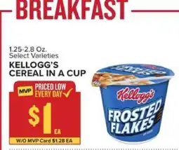 Food Lion Kellogg's Cereal in a Cup offer