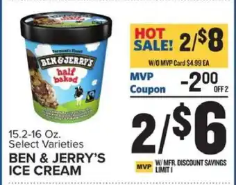 Food Lion Ben & Jerry's Ice Cream offer