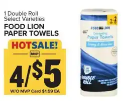 Food Lion FOOD LION PAPER TOWELS offer