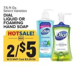 Food Lion Dial Liquid or Foaming Hand Soap offer