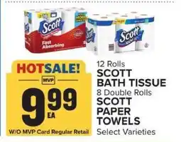 Food Lion SCOTT BATH TISSUE / SCOTT PAPER TOWELS offer