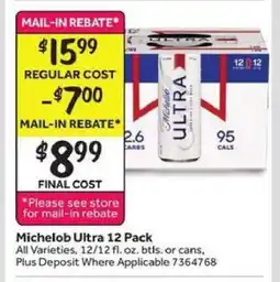 Stop&Shop Michelob Ultra 12 Pack offer
