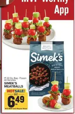 Food Lion Simek's Meatballs offer