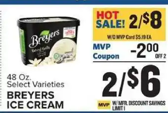 Food Lion Breyers Ice Cream offer