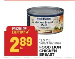 Food Lion FOOD LION CHICKEN BREAST offer