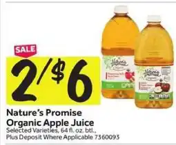 Stop&Shop Nature's Promise Organic Apple Juice offer