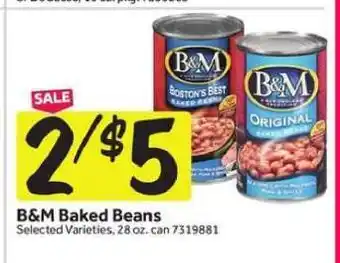 Stop&Shop B & M Baked Beans offer