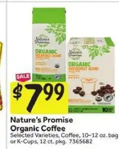Stop&Shop Nature's Promise Organic Coffee offer