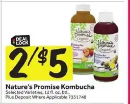 Stop&Shop Nature's Promise Kombucha offer