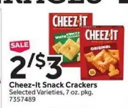 Stop&Shop Cheez-It Snack Crackers offer