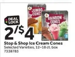 Stop&Shop Stop & Shop Ice Cream Cones offer
