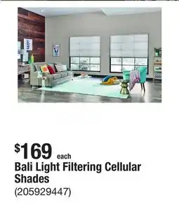 The Home Depot Bali Light Filtering Cellular Shades offer