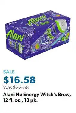 Sam's Club Alani Nu Energy Witch's Brew, 12 fl. oz., 18 pk offer