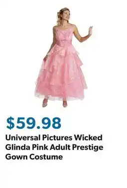 Sam's Club Universal Pictures Wicked Glinda Pink Adult Prestige Gown Costume offer