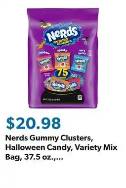 Sam's Club Nerds Gummy Clusters, Halloween Candy, Variety Mix Bag, 37.5 oz., 75 pcs offer