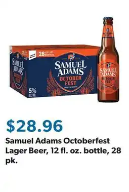 Sam's Club Samuel Adams Octoberfest Lager Beer, 12 fl. oz. bottle, 28 pk offer