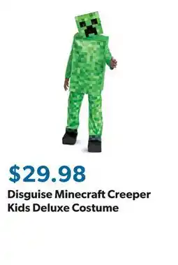 Sam's Club Disguise Minecraft Creeper Kids Deluxe Costume offer