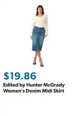 Sam's Club Edited by Hunter McGrady Women's Denim Midi Skirt offer