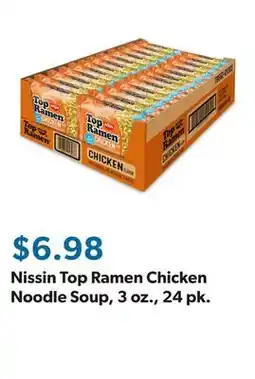Sam's Club Nissin Top Ramen Chicken Noodle Soup, 3 oz., 24 pk offer