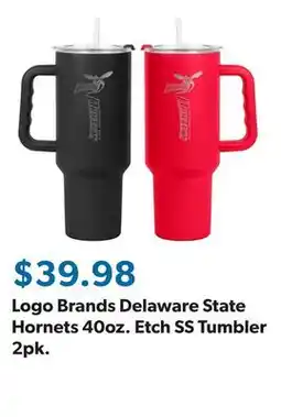 Sam's Club Logo Brands Delaware State Hornets 40oz. Etch SS Tumbler 2pk offer