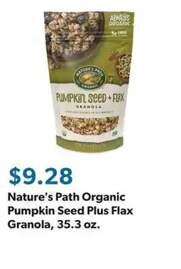 Sam's Club Nature's Path Organic Pumpkin Seed Plus Flax Granola, 35.3 oz offer