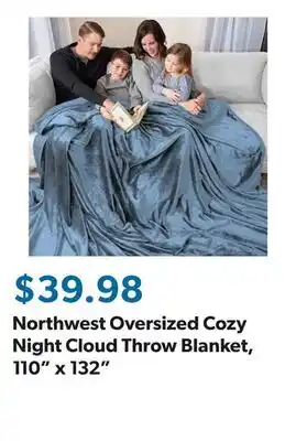 Sam's Club Northwest Oversized Cozy Night Cloud Throw Blanket, 110 x 132 offer