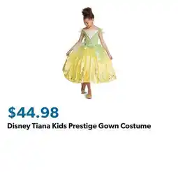 Sam's Club Disney Tiana Kids Prestige Gown Costume offer