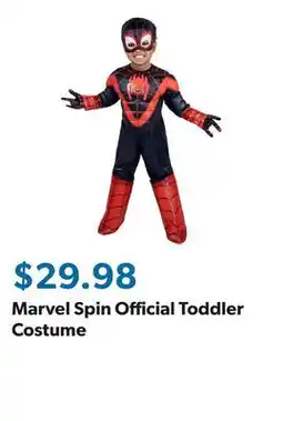 Sam's Club Marvel Spin Official Toddler Costume offer