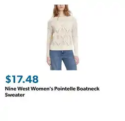 Sam's Club Nine West Women's Pointelle Boatneck Sweater offer