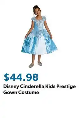 Sam's Club Disney Cinderella Kids Prestige Gown Costume offer