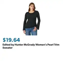 Sam's Club Edited by Hunter McGrady Women's Pearl Trim Sweater offer