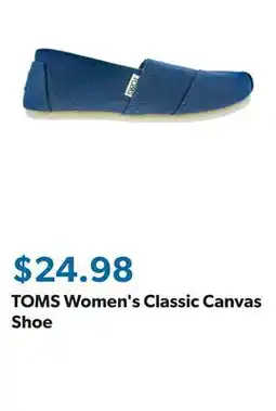 Sam's Club TOMS Women's Classic Canvas Shoe offer