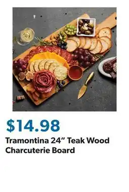 Sam's Club Tramontina 24 Teak Wood Charcuterie Board offer