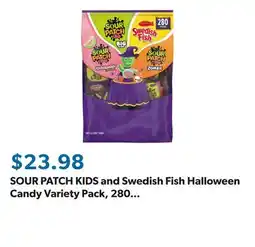 Sam's Club SOUR PATCH KIDS and Swedish Fish Halloween Candy Variety Pack, 280 pcs offer
