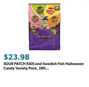 Sam's Club SOUR PATCH KIDS and Swedish Fish Halloween Candy Variety Pack, 280 pcs offer