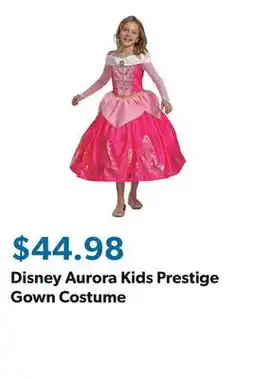 Sam's Club Disney Aurora Kids Prestige Gown Costume offer