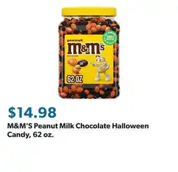 Sam's Club M&M'S Peanut Milk Chocolate Halloween Candy, 62 oz offer