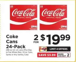 ShopRite Coke Cans 24-Pack offer