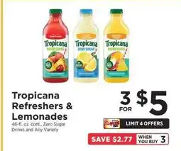 ShopRite Tropicana Refreshers & Lemonades offer