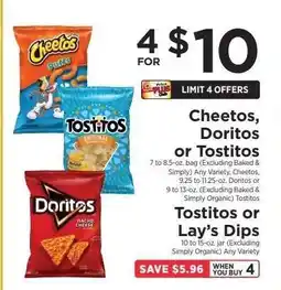 ShopRite Cheetos, Doritos or Tostitos offer