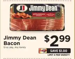 ShopRite Jimmy Dean Bacon offer