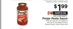 ShopRite Prego Pasta Sauce offer