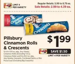 ShopRite Pillsbury Cinnamon Rolls & Crescents offer