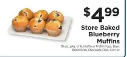 ShopRite Store Baked Blueberry Muffins offer