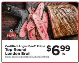 ShopRite Certified Angus Beef Prime Top Round London Broil offer