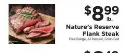 ShopRite Nature's Reserve Flank Steak offer