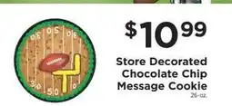 ShopRite Store Decorated Chocolate Chip Message Cookie offer
